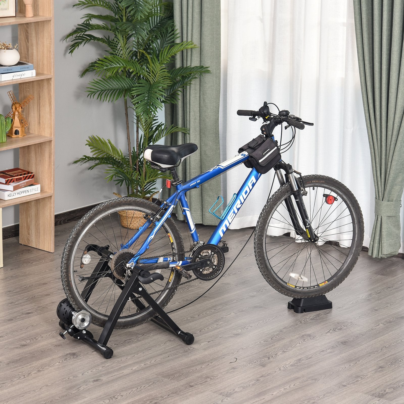 Soozier Indoor Magnetic Bike Bicycle Trainer Stand 5 Level Resistance Graham Fitness